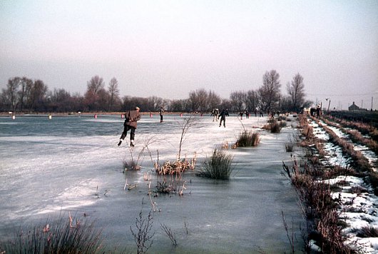 Skating on Baston Fen, Winter 1968\69